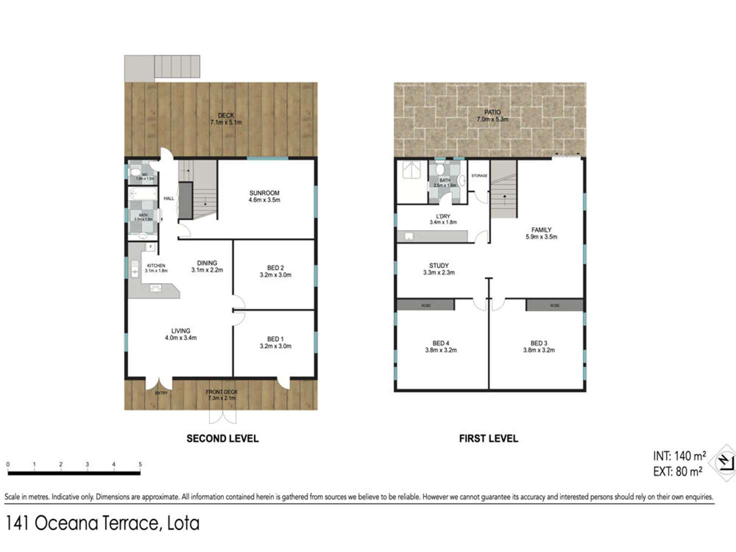 Floorplan of Homely house listing, 141 Oceana Terrace, Lota QLD 4179