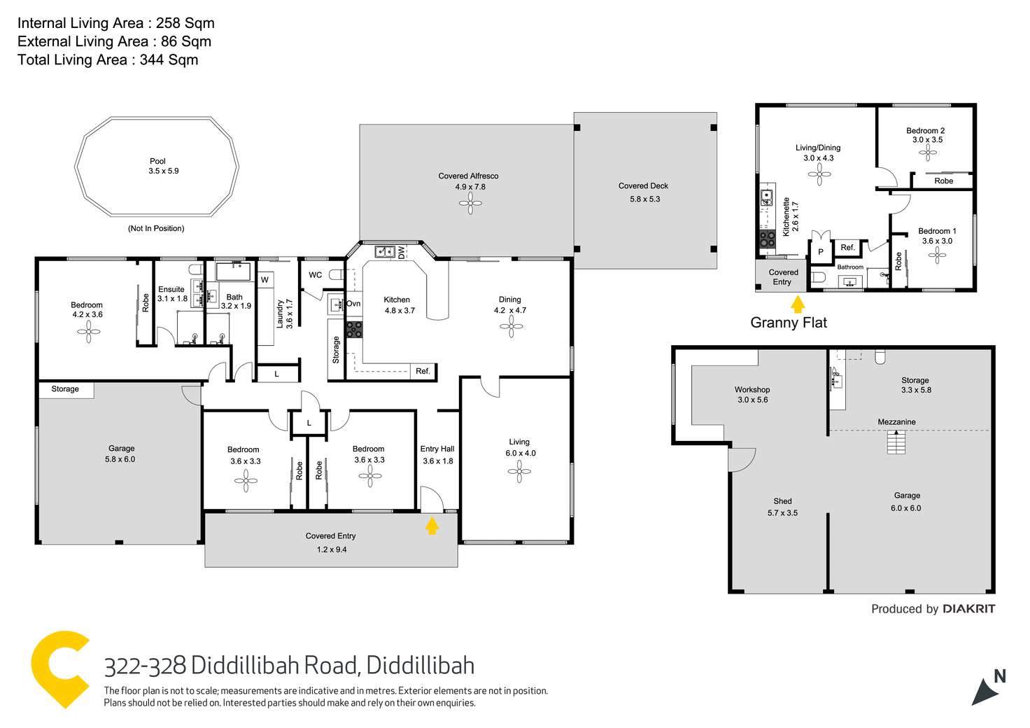 Floorplan of Homely house listing, 322 Diddillibah Road, Diddillibah QLD 4559
