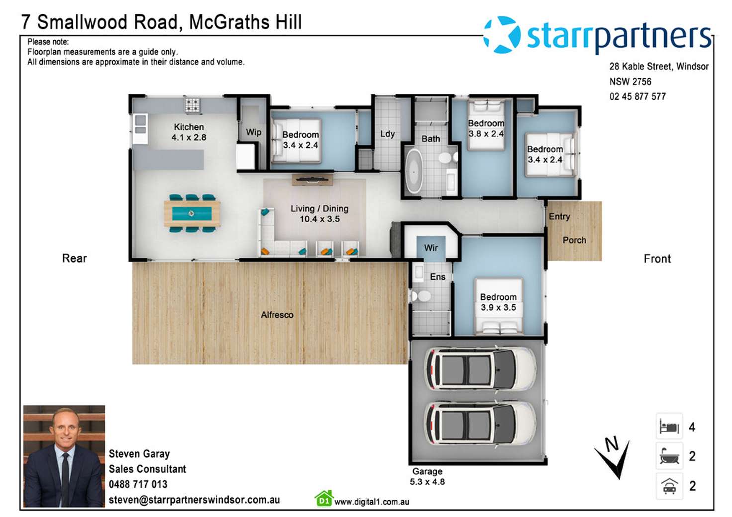 Floorplan of Homely house listing, 7 Smallwood Road, Mcgraths Hill NSW 2756