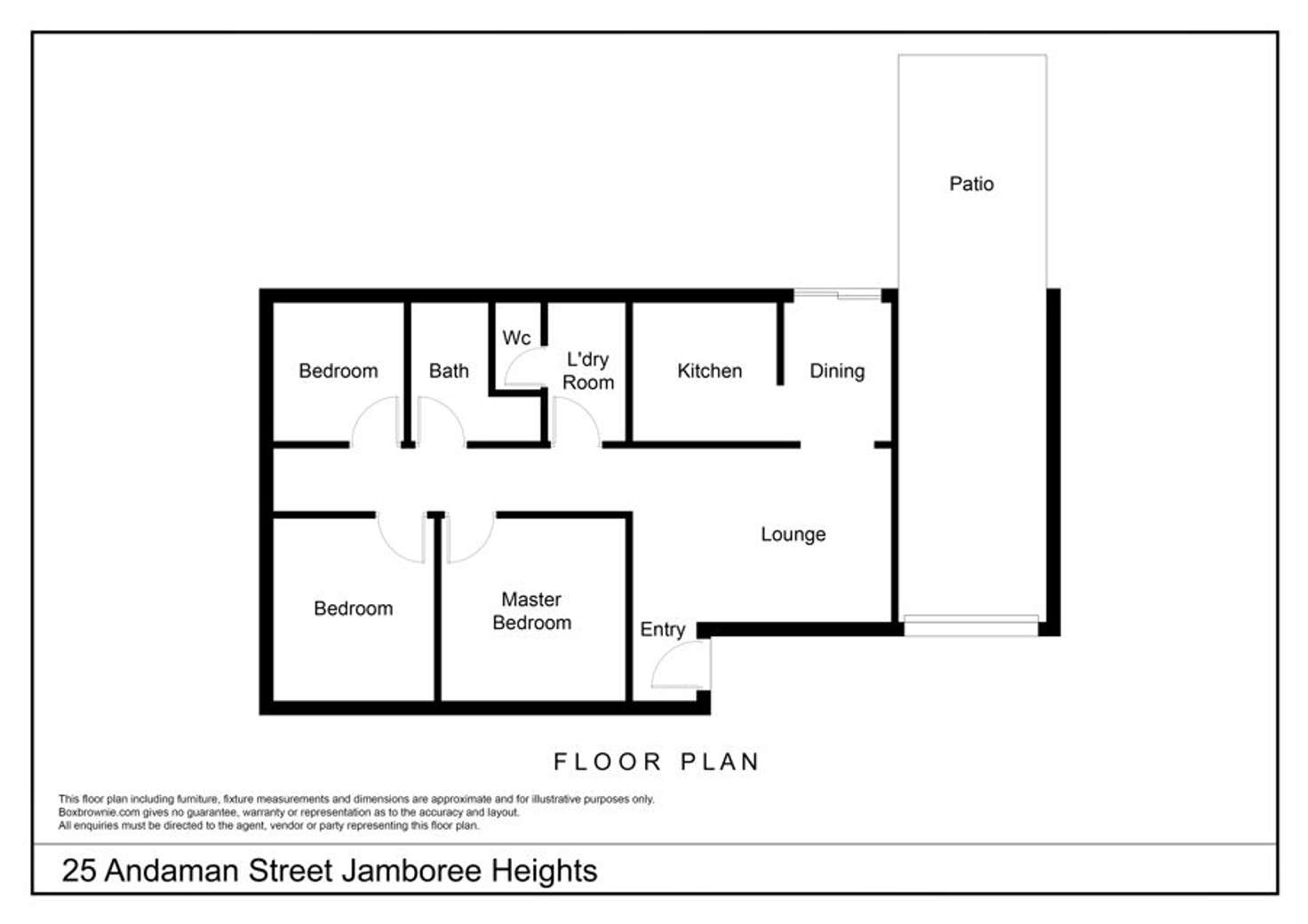 Floorplan of Homely house listing, 25 Andaman Street, Jamboree Heights QLD 4074