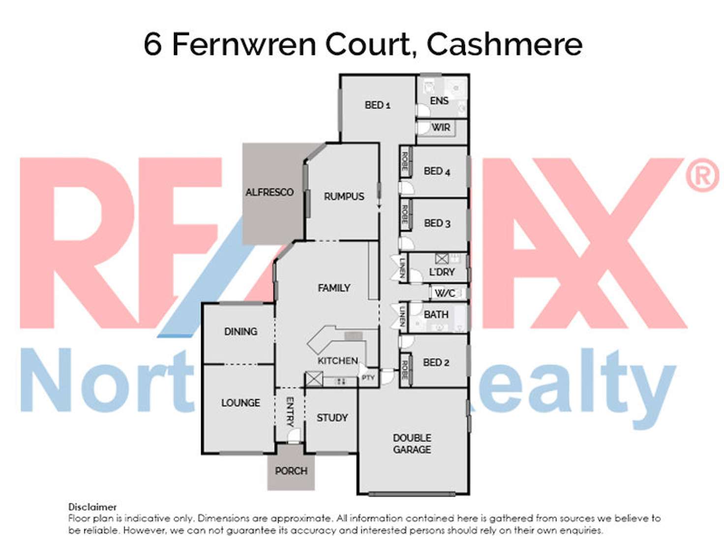 Floorplan of Homely house listing, 6 Fernwren Court, Cashmere QLD 4500