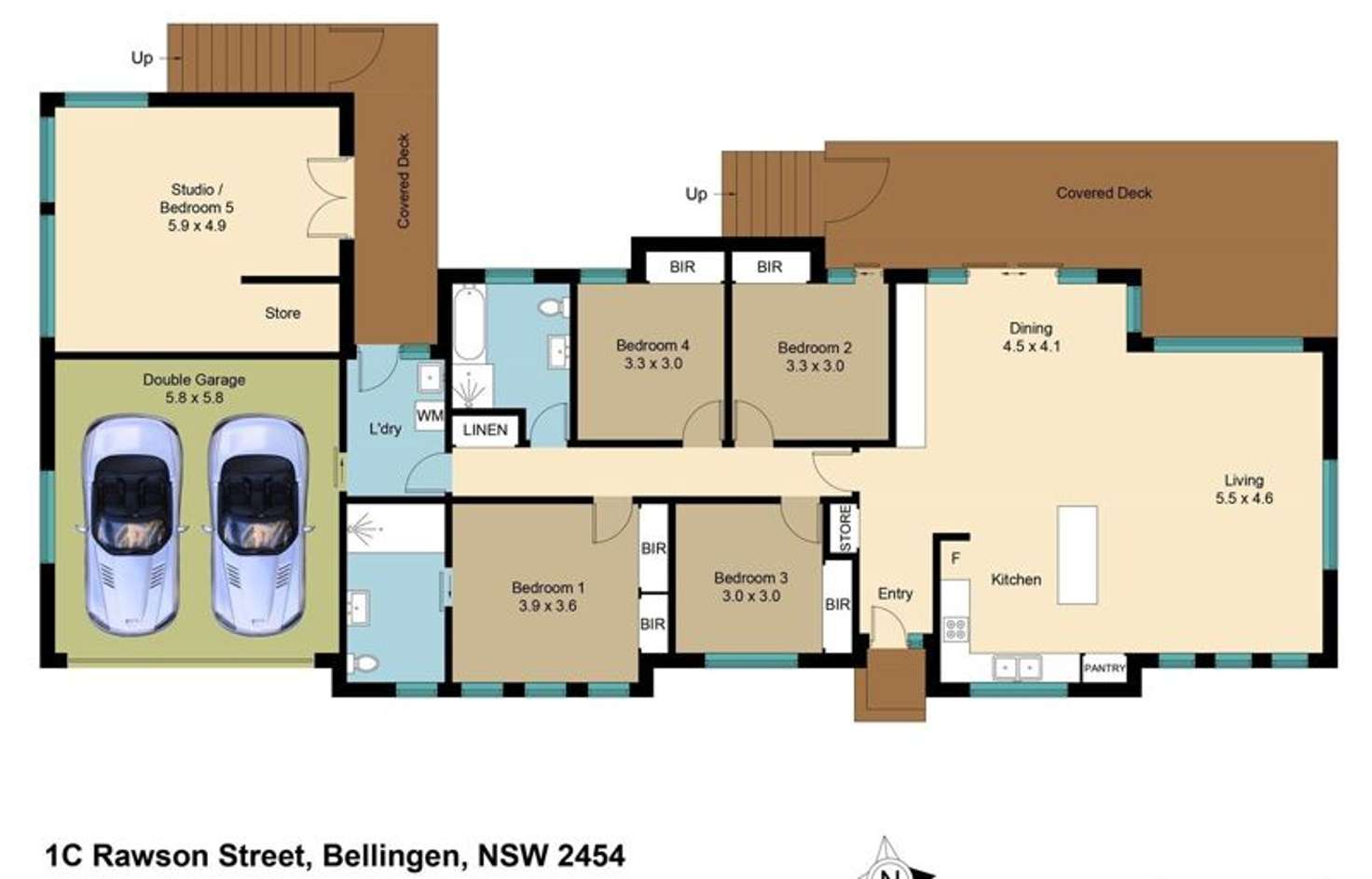 Floorplan of Homely house listing, 1C Rawson Street, Bellingen NSW 2454