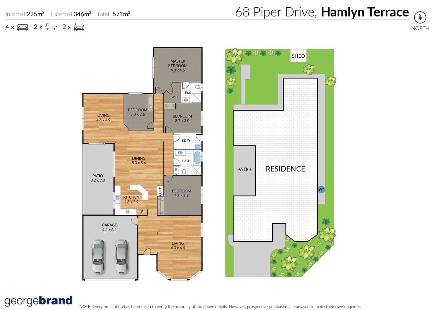 Floorplan of Homely house listing, 68 Piper Drive, Hamlyn Terrace NSW 2259