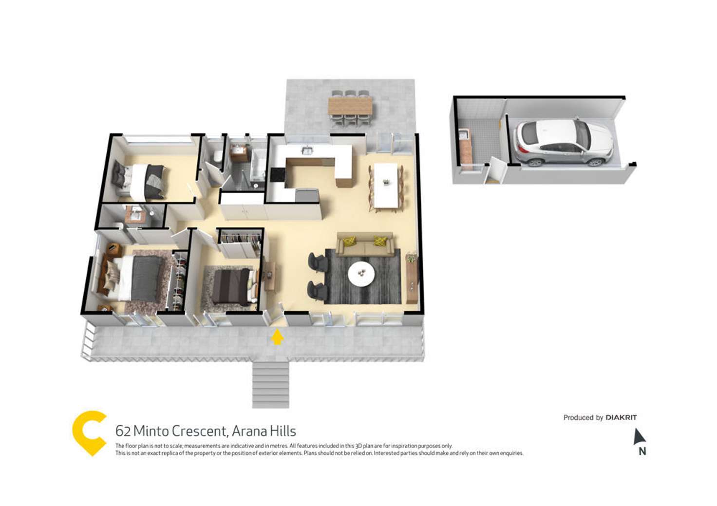 Floorplan of Homely house listing, 62 Minto Crescent, Arana Hills QLD 4054
