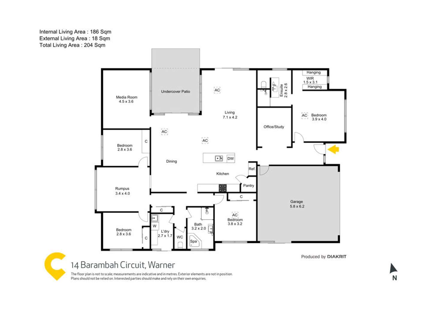Floorplan of Homely house listing, 14 Barambah Circuit, Warner QLD 4500