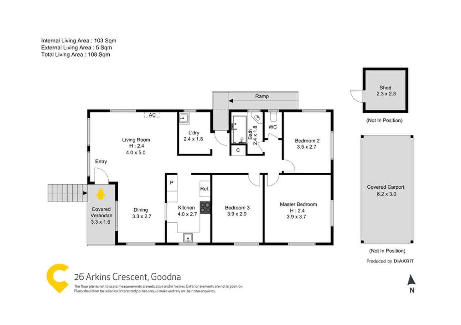 Floorplan of Homely house listing, 26 Arkins Crescent, Goodna QLD 4300