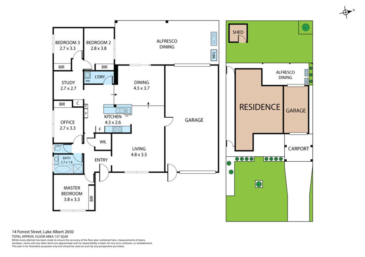 Floorplan of Homely house listing, 14 Forrest Street, Lake Albert NSW 2650