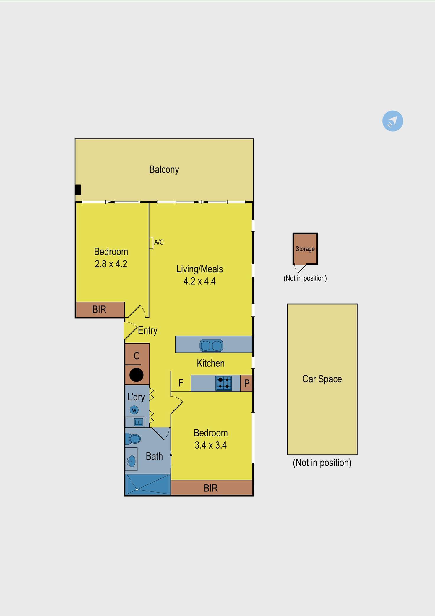 Floorplan of Homely apartment listing, 9/1072 Mt Alexander Road, Essendon VIC 3040