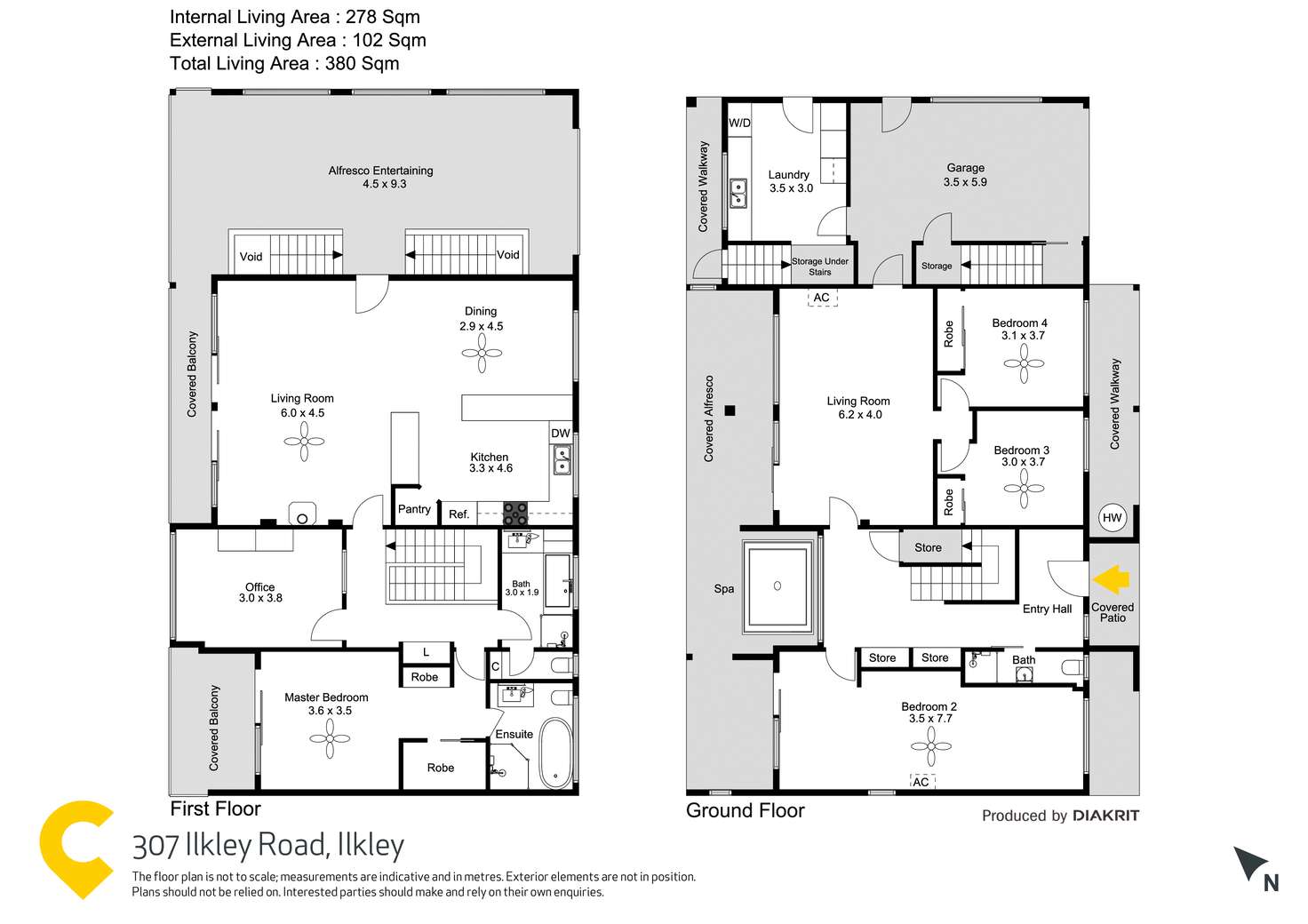 Floorplan of Homely house listing, 307 Ilkley Road, Ilkley QLD 4554