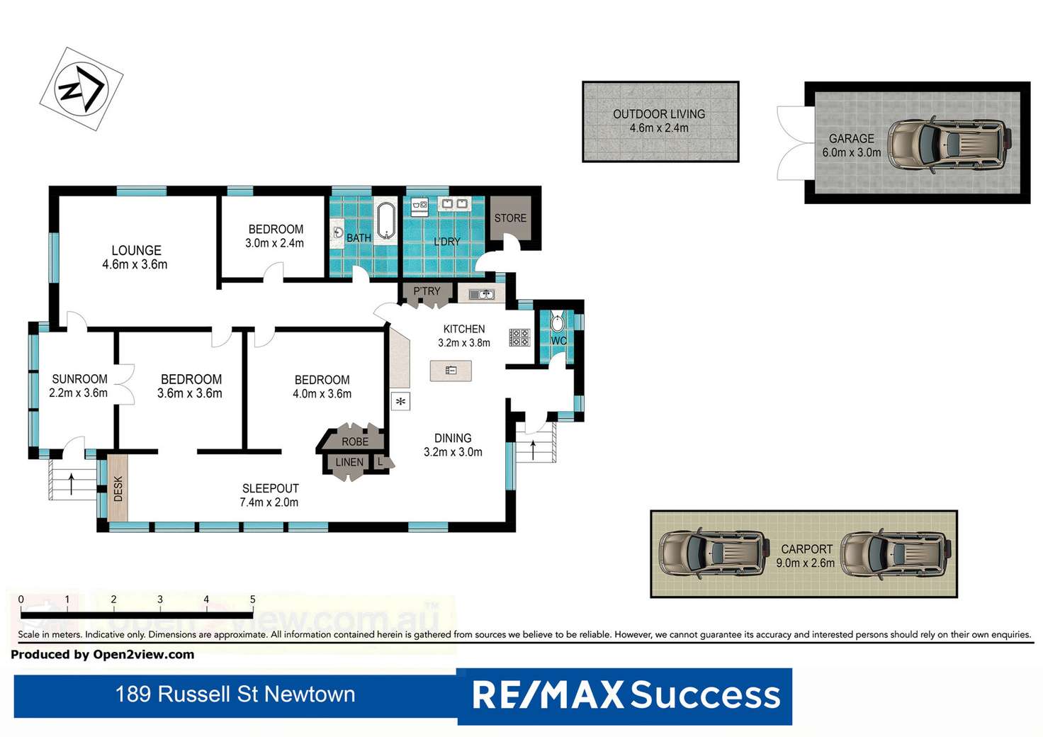 Floorplan of Homely house listing, 189 Russell Street, Newtown QLD 4350