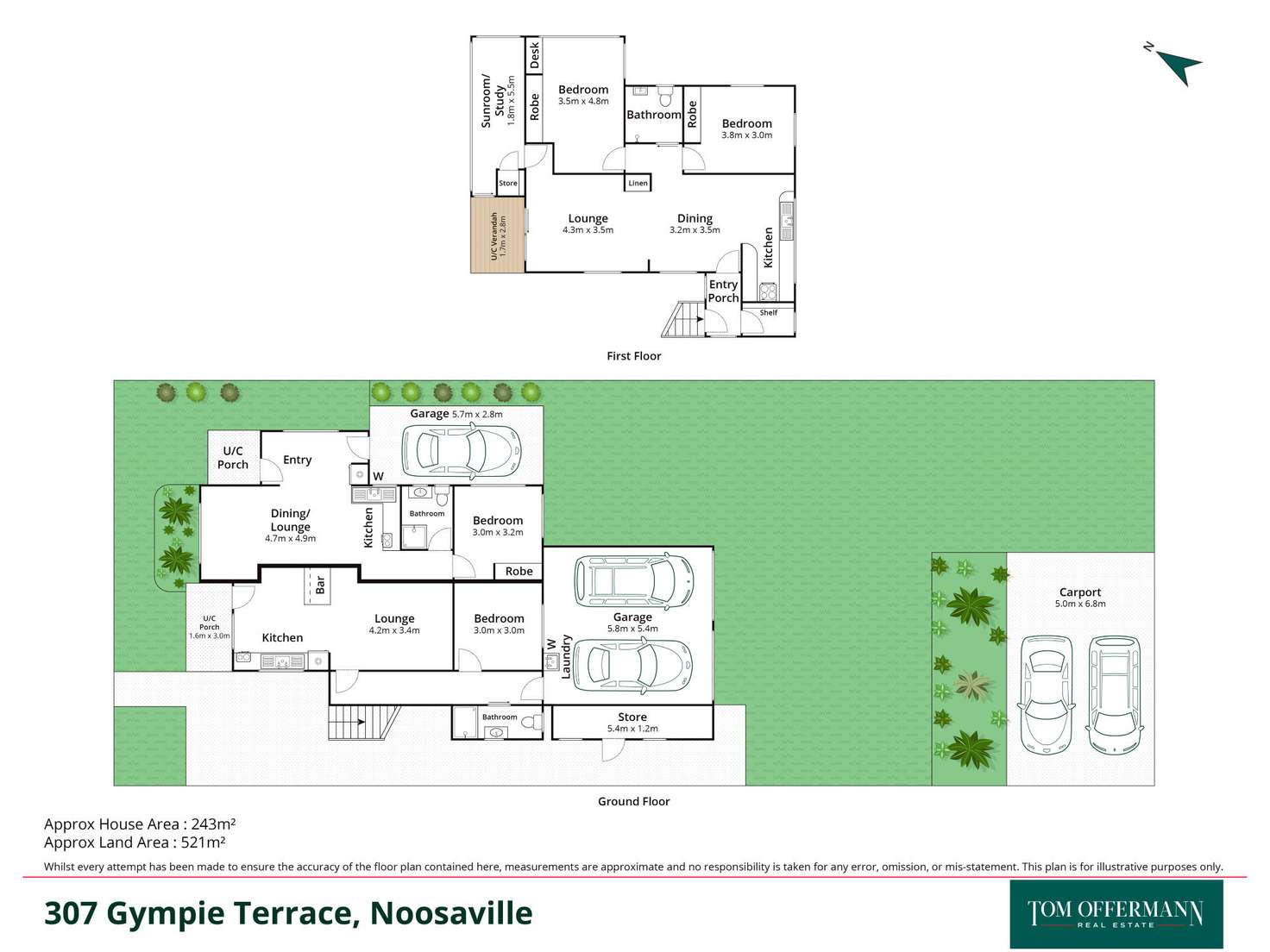 Floorplan of Homely house listing, 307 Gympie Terrace, Noosaville QLD 4566