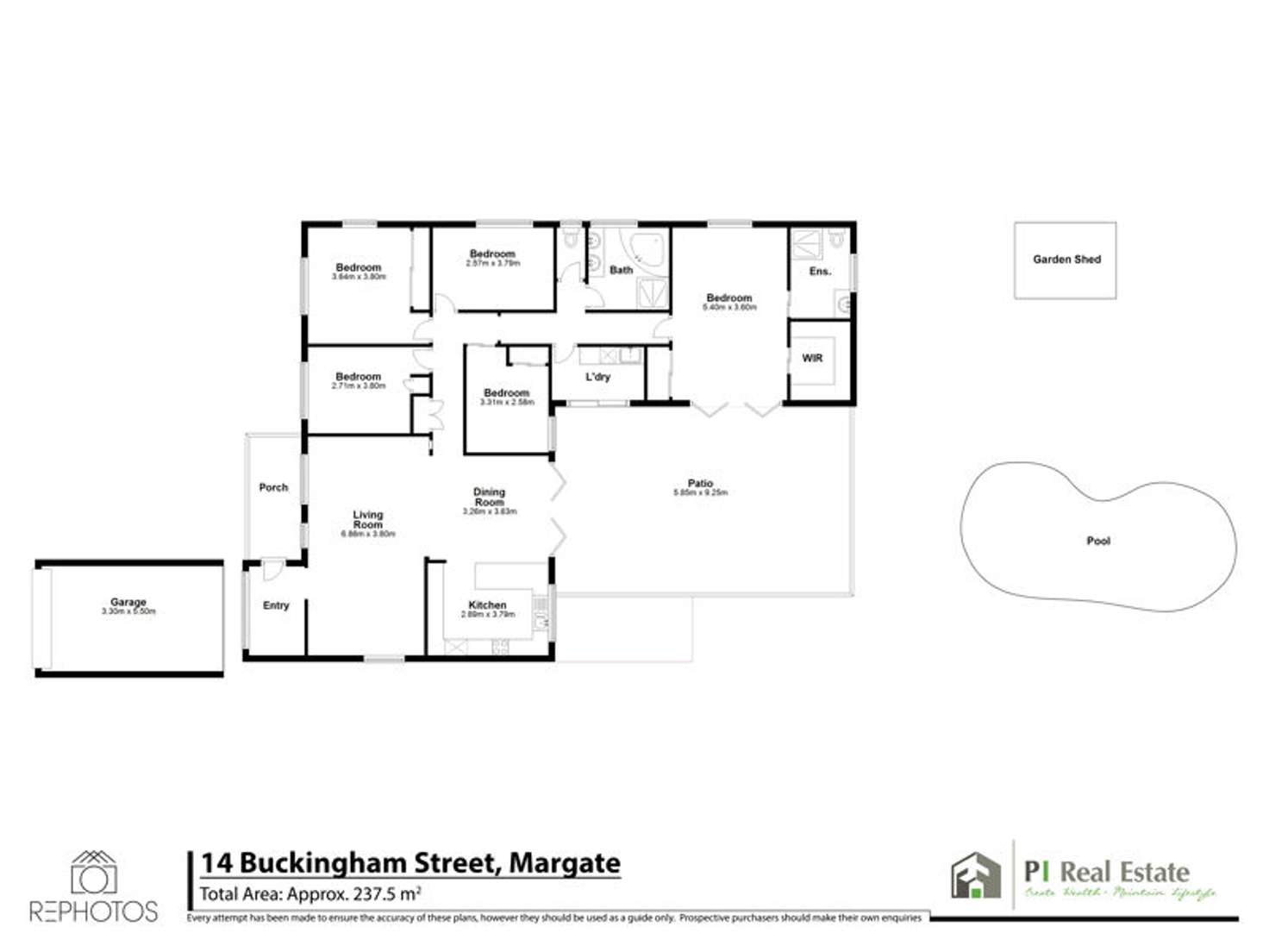 Floorplan of Homely house listing, 14 Buckingham St, Margate QLD 4019