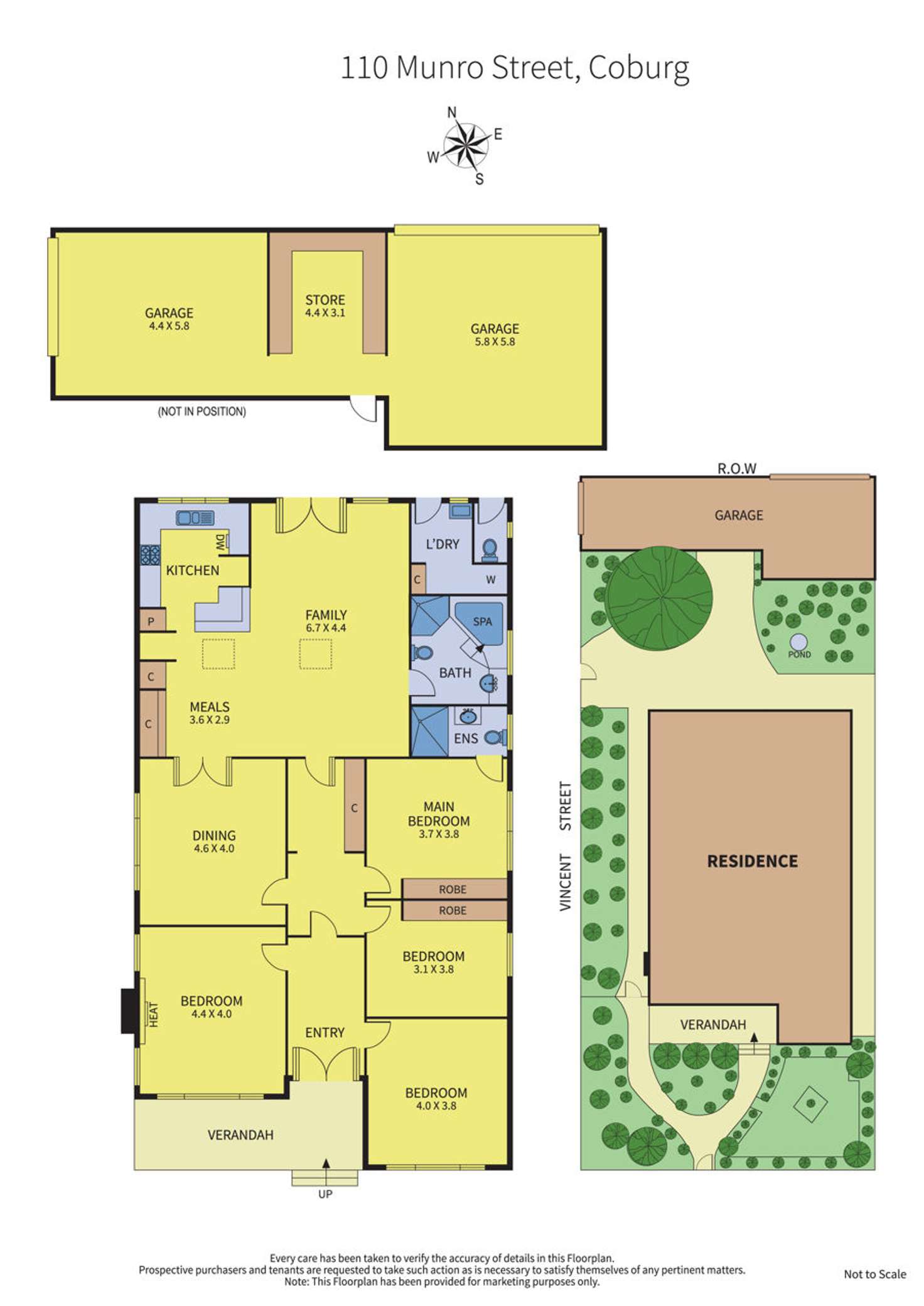 Floorplan of Homely house listing, 110 Munro Street, Coburg VIC 3058