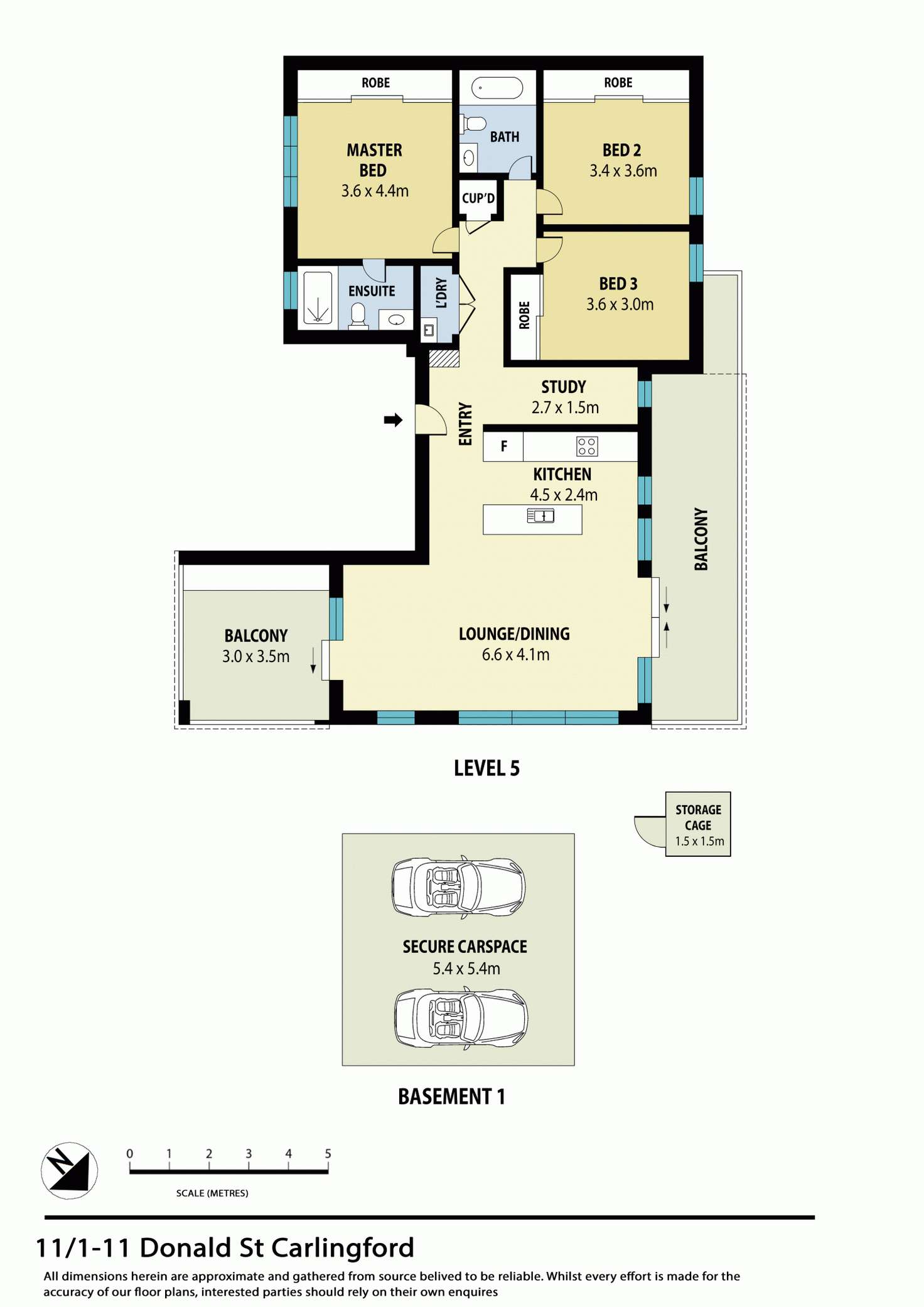 Floorplan of Homely unit listing, 11/1-11 Donald Street, Carlingford NSW 2118