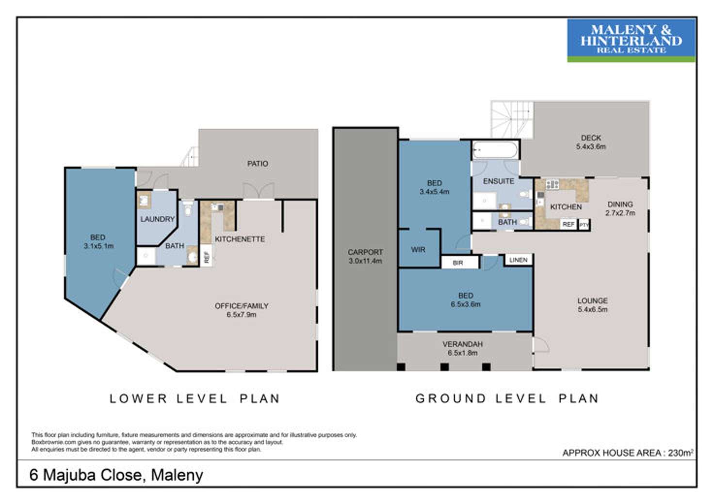 Floorplan of Homely house listing, 6 Majuba Close, Maleny QLD 4552