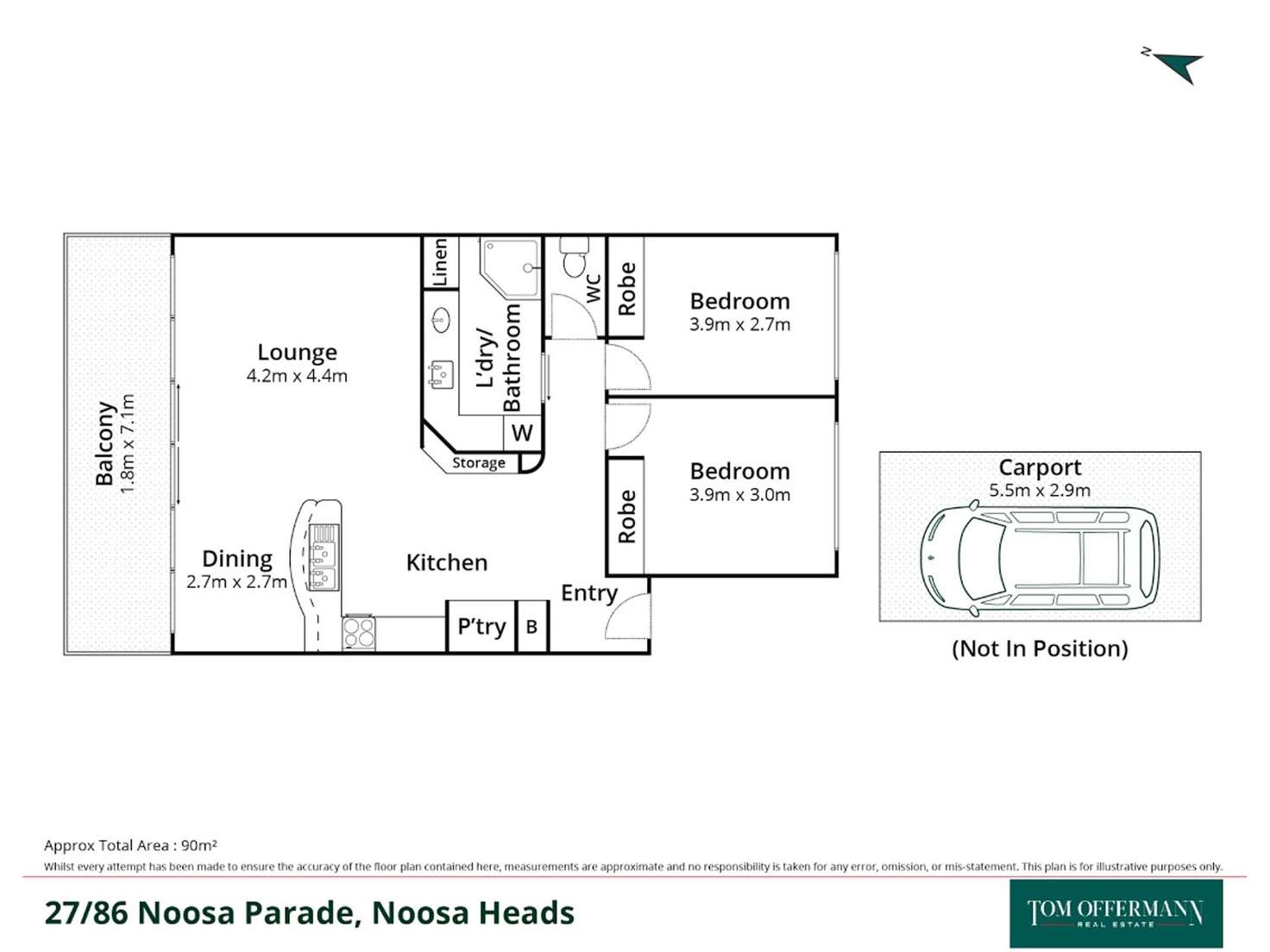Floorplan of Homely unit listing, 27/86 Noosa Parade, Noosa Heads QLD 4567