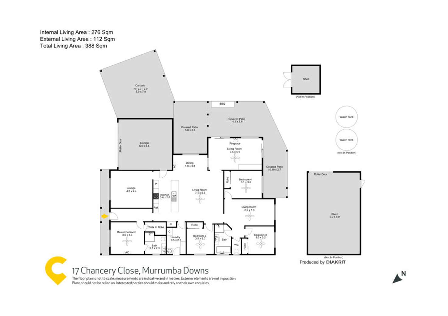 Floorplan of Homely house listing, 17 Chancery Close, Murrumba Downs QLD 4503