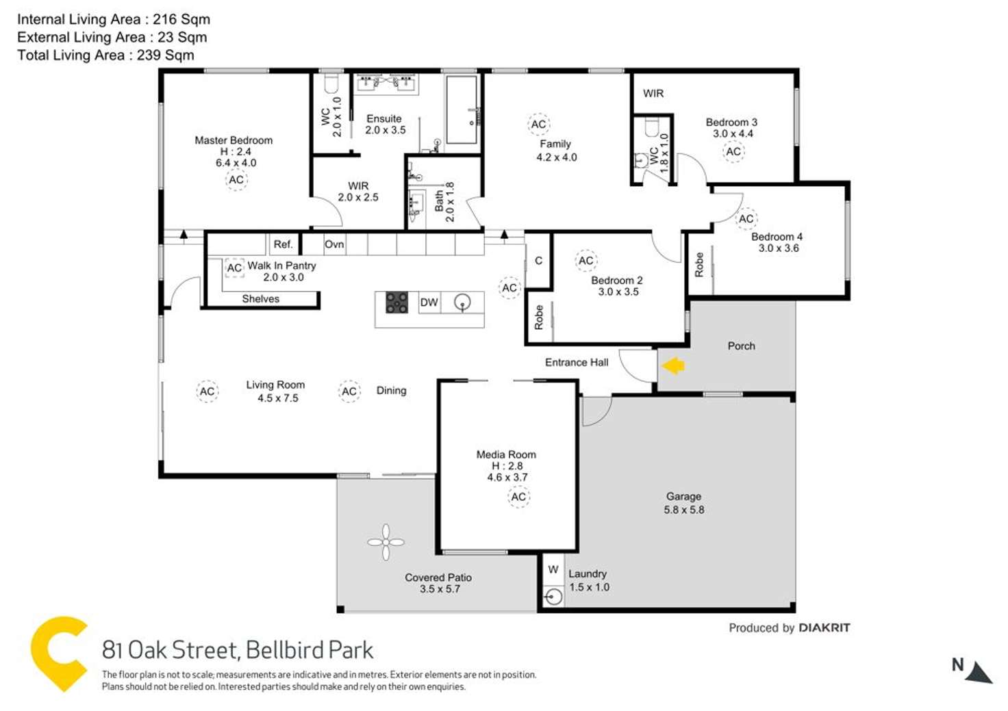 Floorplan of Homely house listing, 81 Oak Street, Bellbird Park QLD 4300
