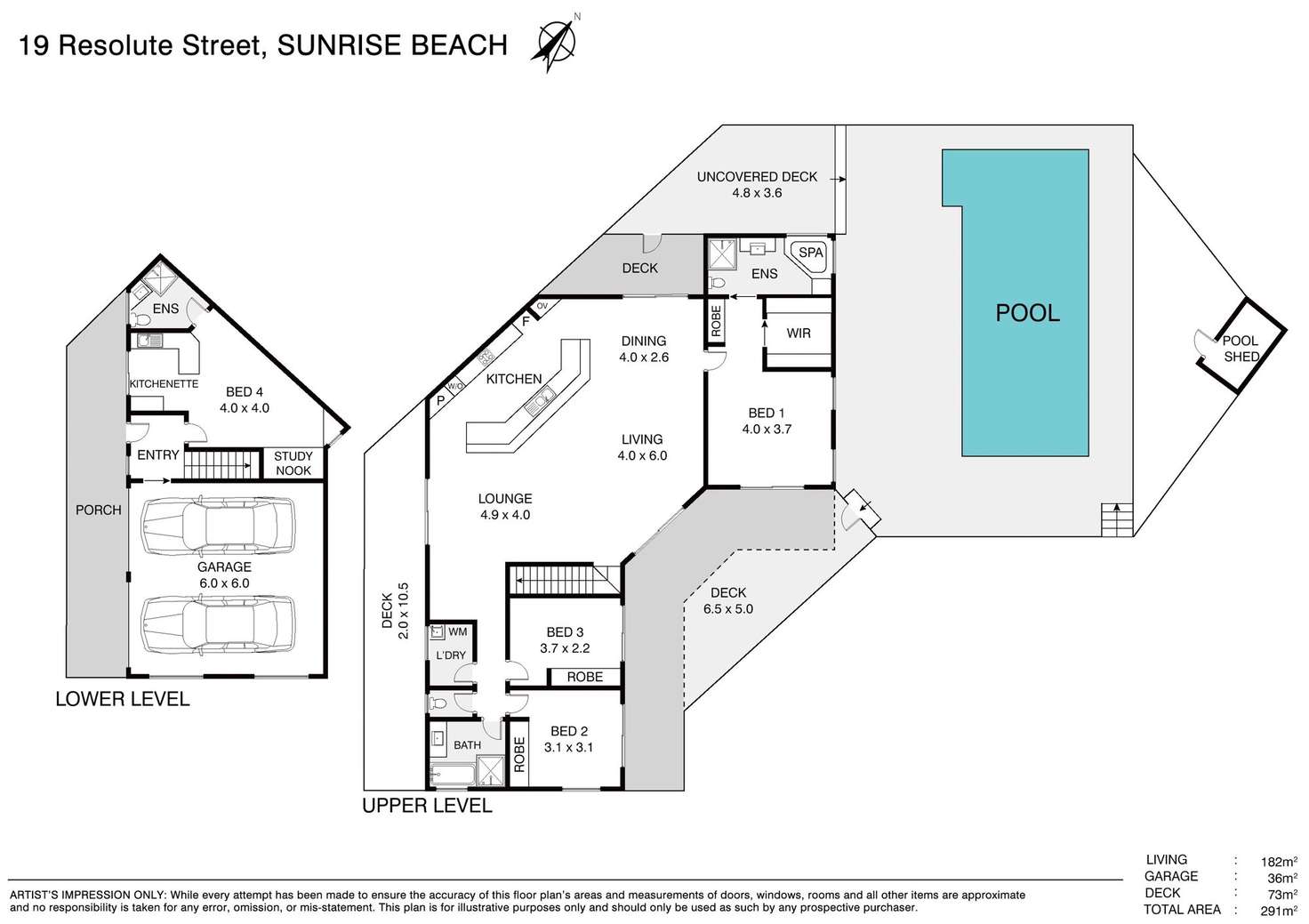 Floorplan of Homely house listing, 19 Resolute Street, Sunrise Beach QLD 4567