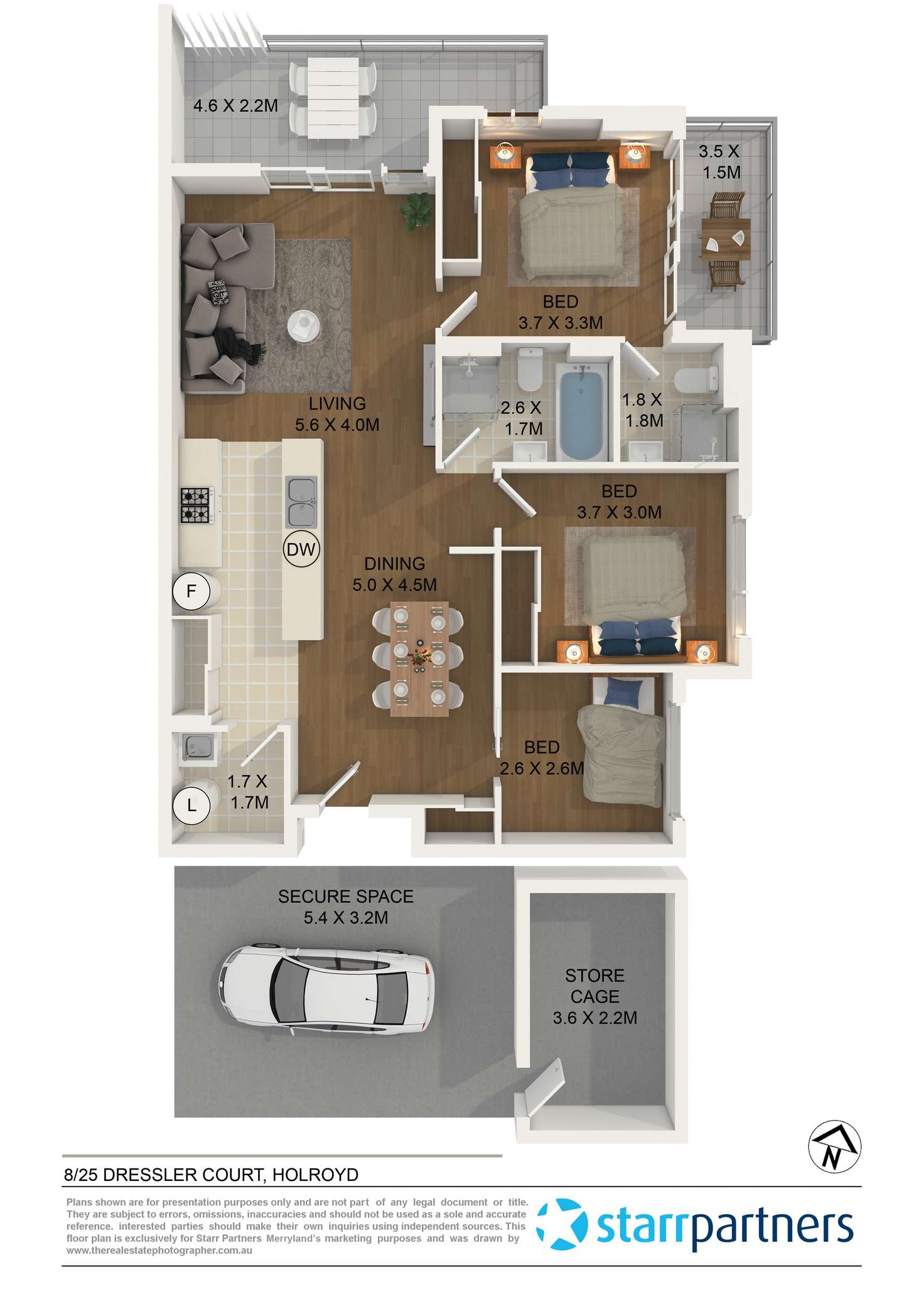 Floorplan of Homely unit listing, 8/25 Dressler Court, Merrylands NSW 2160