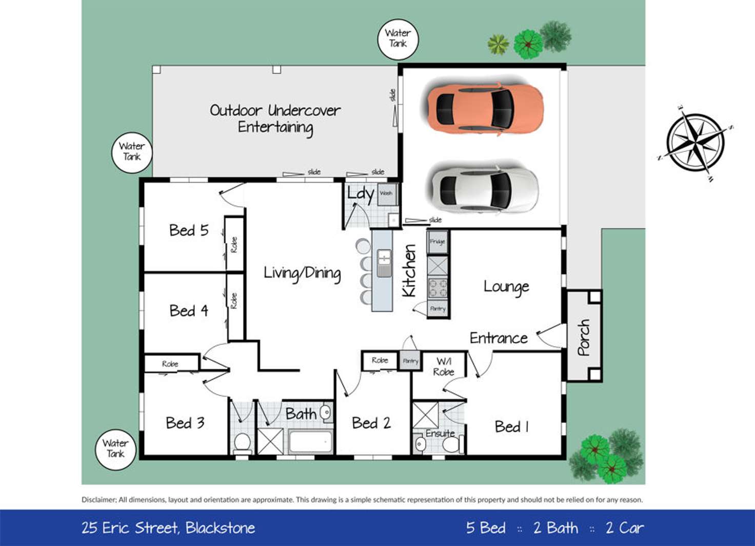 Floorplan of Homely house listing, 25 Eric Drive, Blackstone QLD 4304