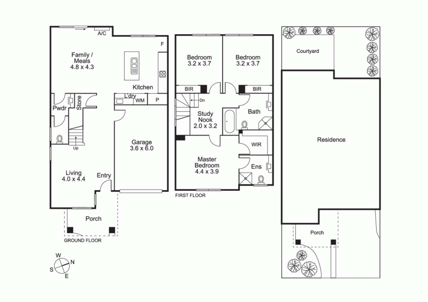 Floorplan of Homely townhouse listing, 3/2 Leonie Close, South Morang VIC 3752