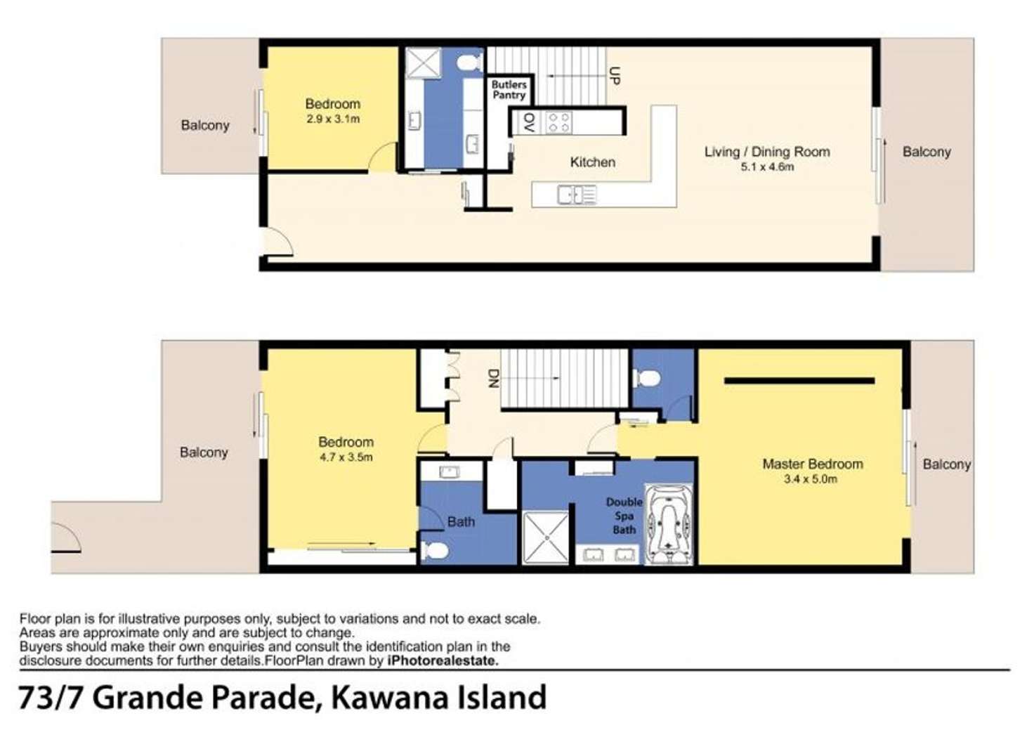 Floorplan of Homely unit listing, 73/7 Grand Parade, Kawana Island QLD 4575