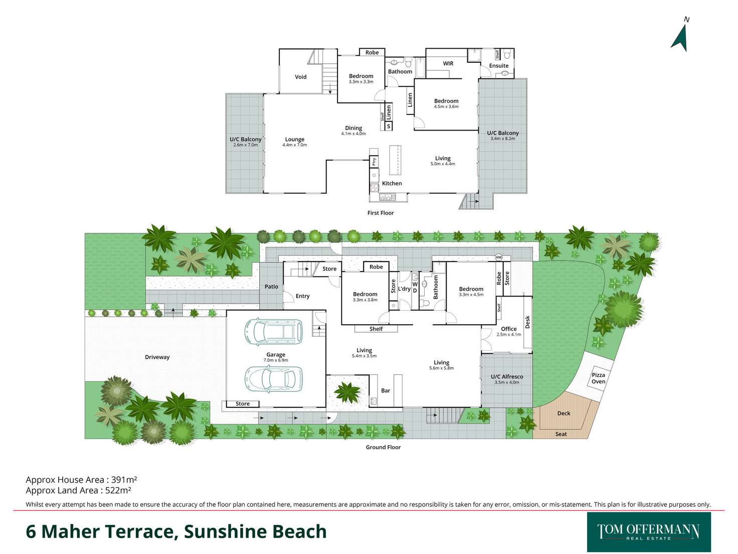 Floorplan of Homely house listing, 6 Maher Terrace, Sunshine Beach QLD 4567