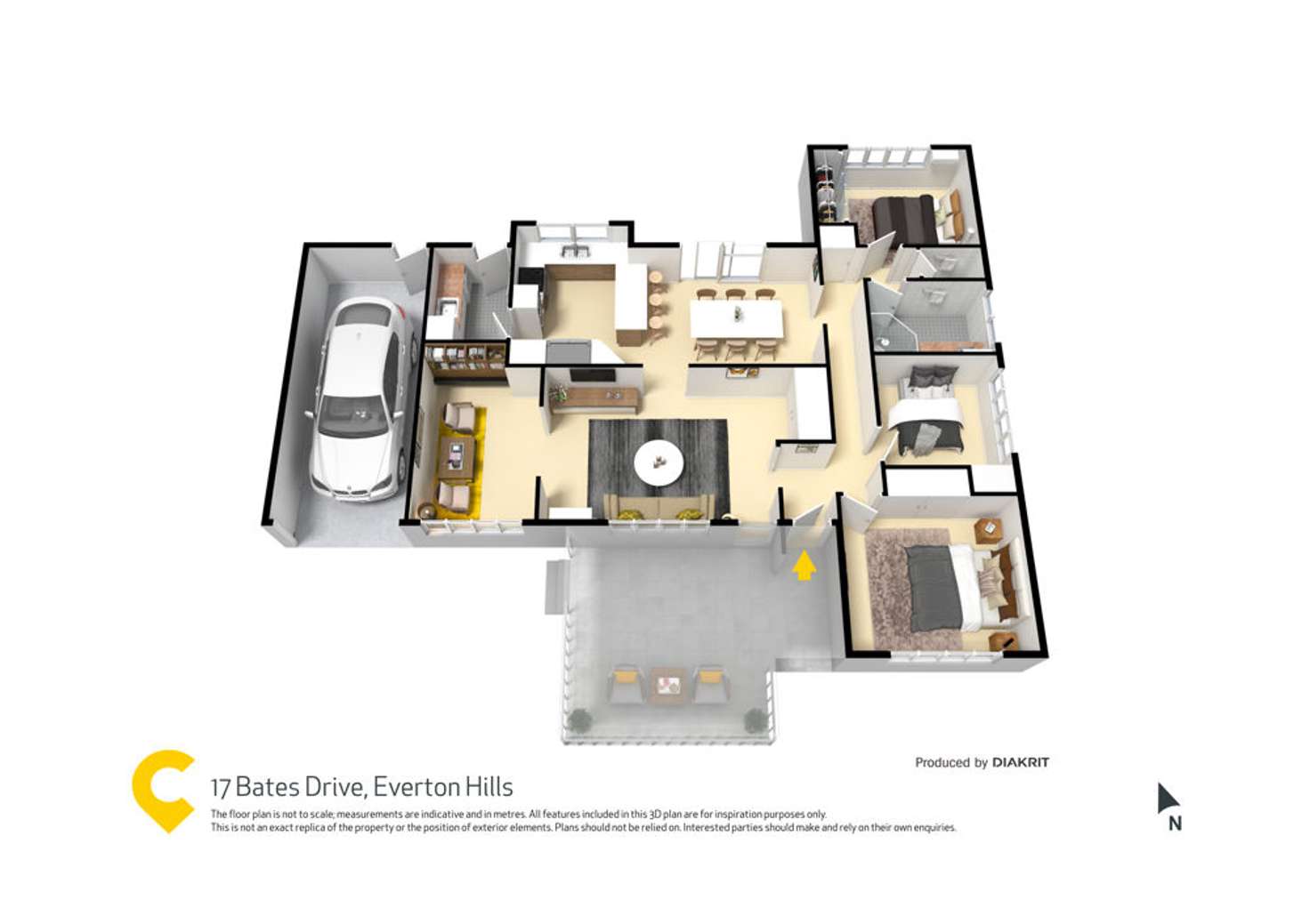 Floorplan of Homely house listing, 17 Bates Drive, Everton Hills QLD 4053