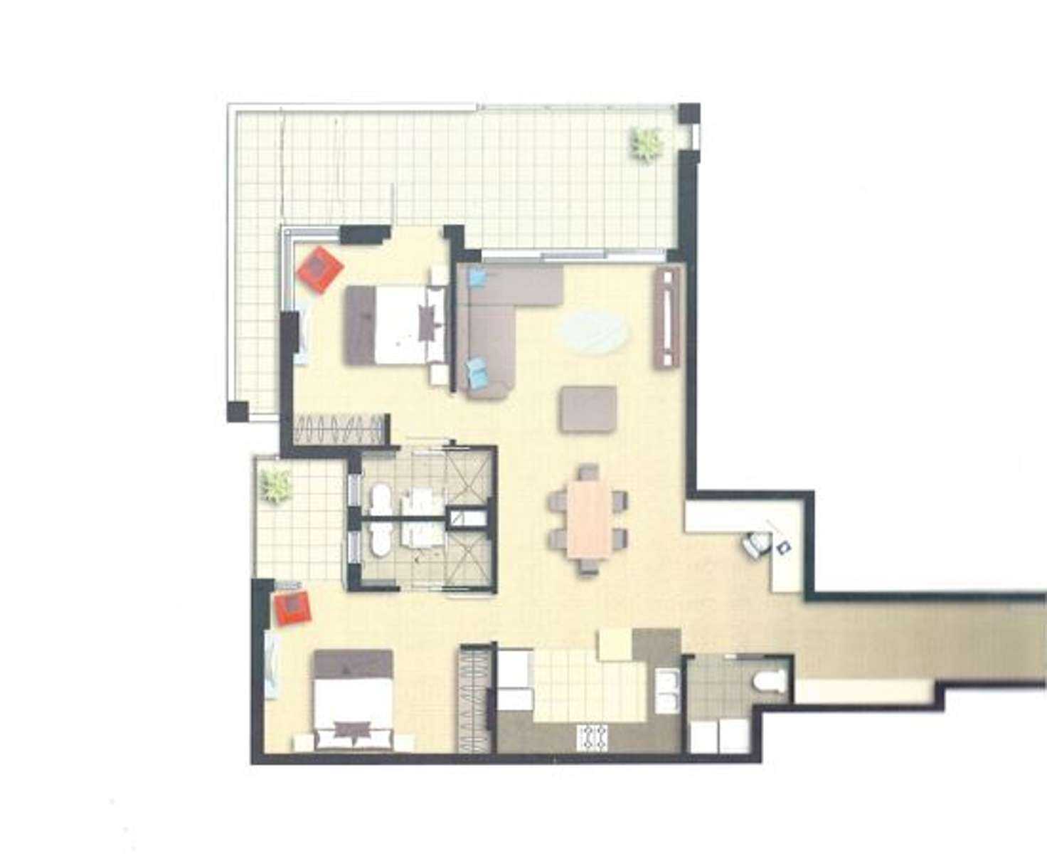 Floorplan of Homely apartment listing, 1304/12 Executive Drive, Burleigh Waters QLD 4220