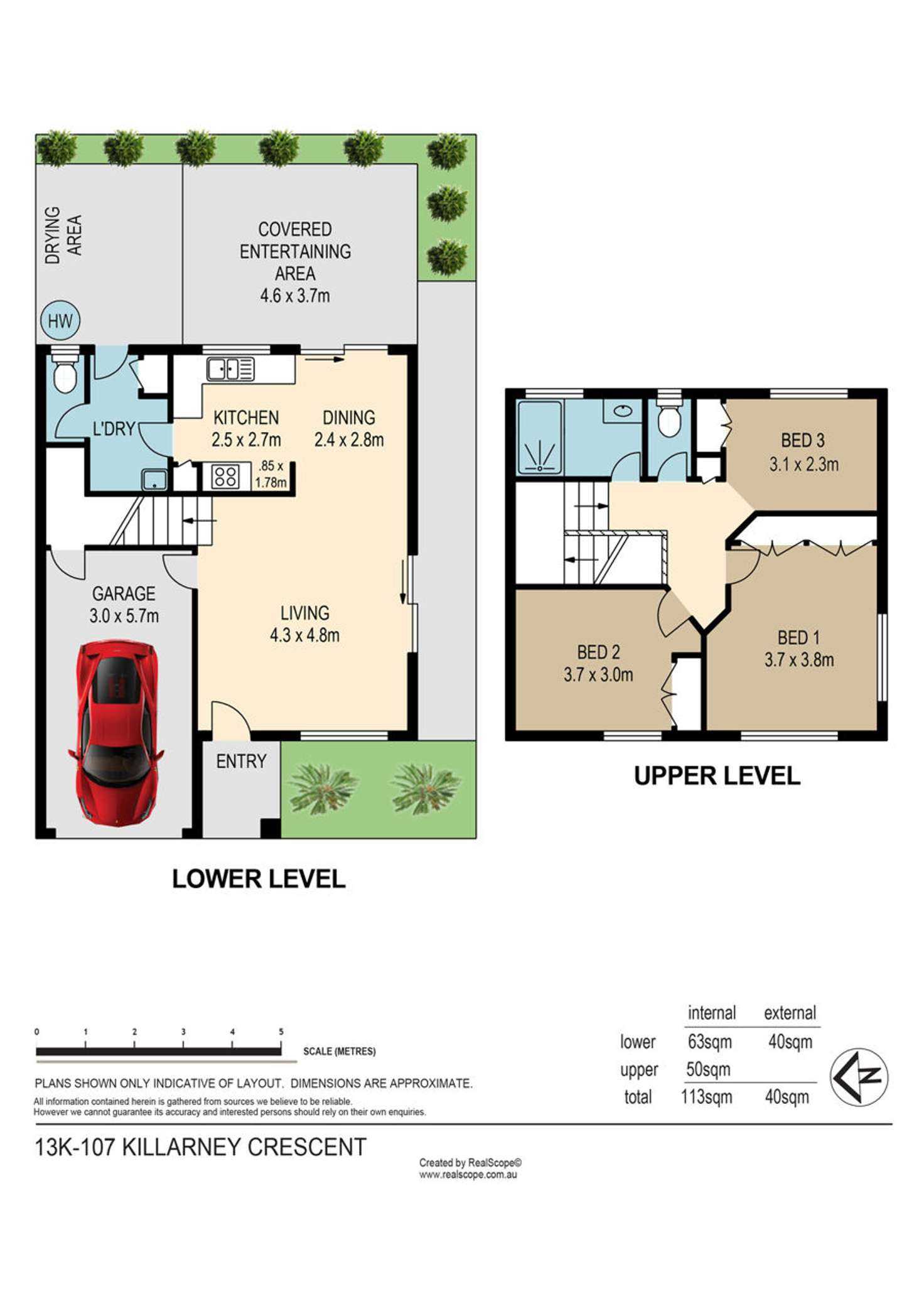 Floorplan of Homely townhouse listing, 13K/107 Killarney Crescent, Capalaba QLD 4157