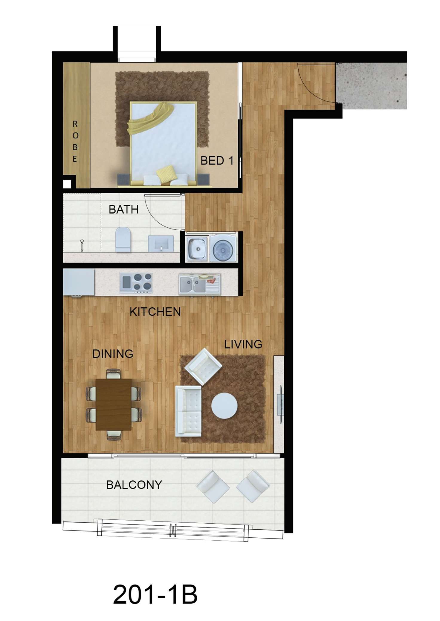 Floorplan of Homely house listing, 1/111-115 New Canterbury Road, Petersham NSW 2049