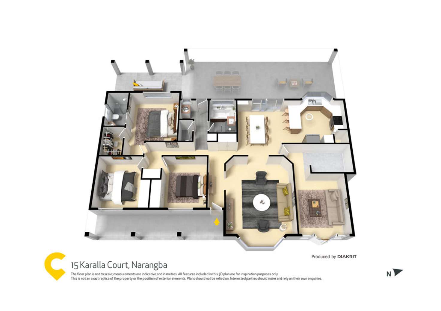 Floorplan of Homely house listing, 15 Karalla Court, Narangba QLD 4504