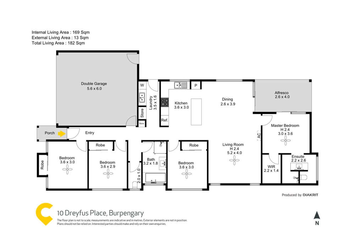 Floorplan of Homely house listing, 10 Dreyfus Place, Burpengary QLD 4505