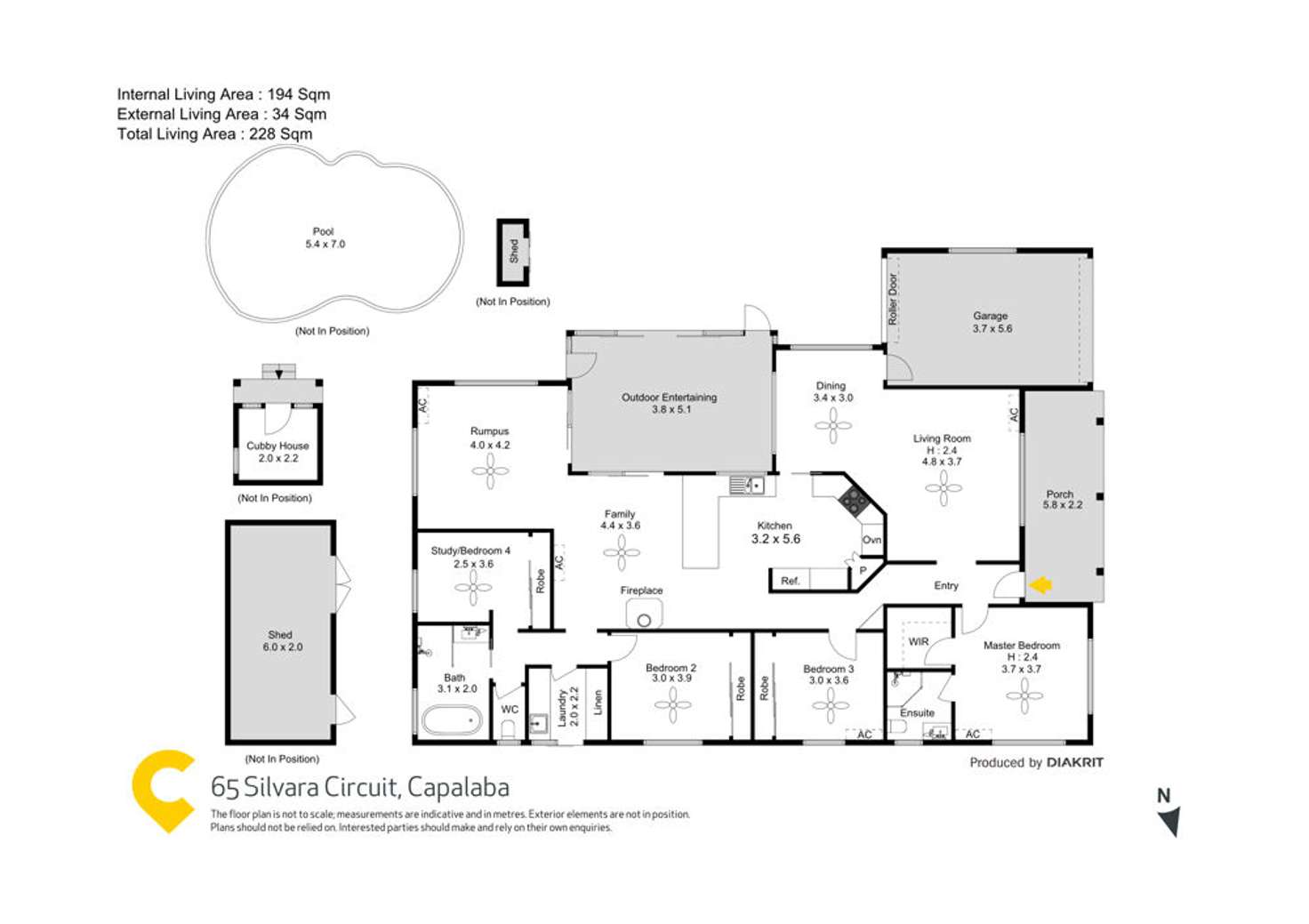 Floorplan of Homely house listing, 65 Silvara Circuit, Capalaba QLD 4157