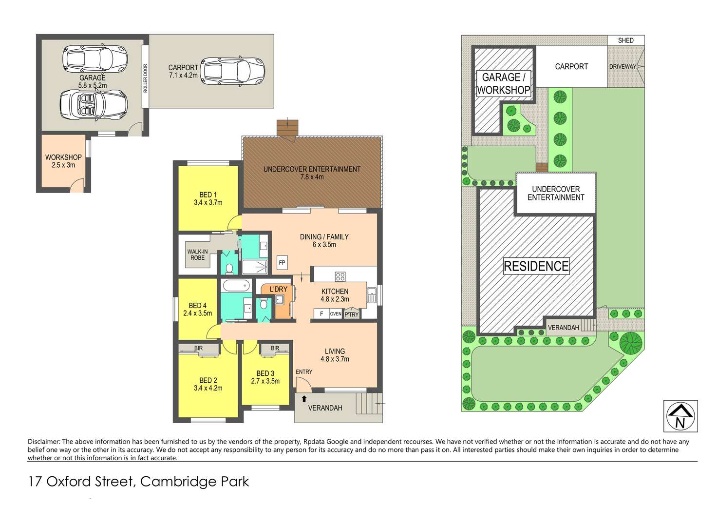 Floorplan of Homely house listing, 17 Oxford street, Cambridge Park NSW 2747