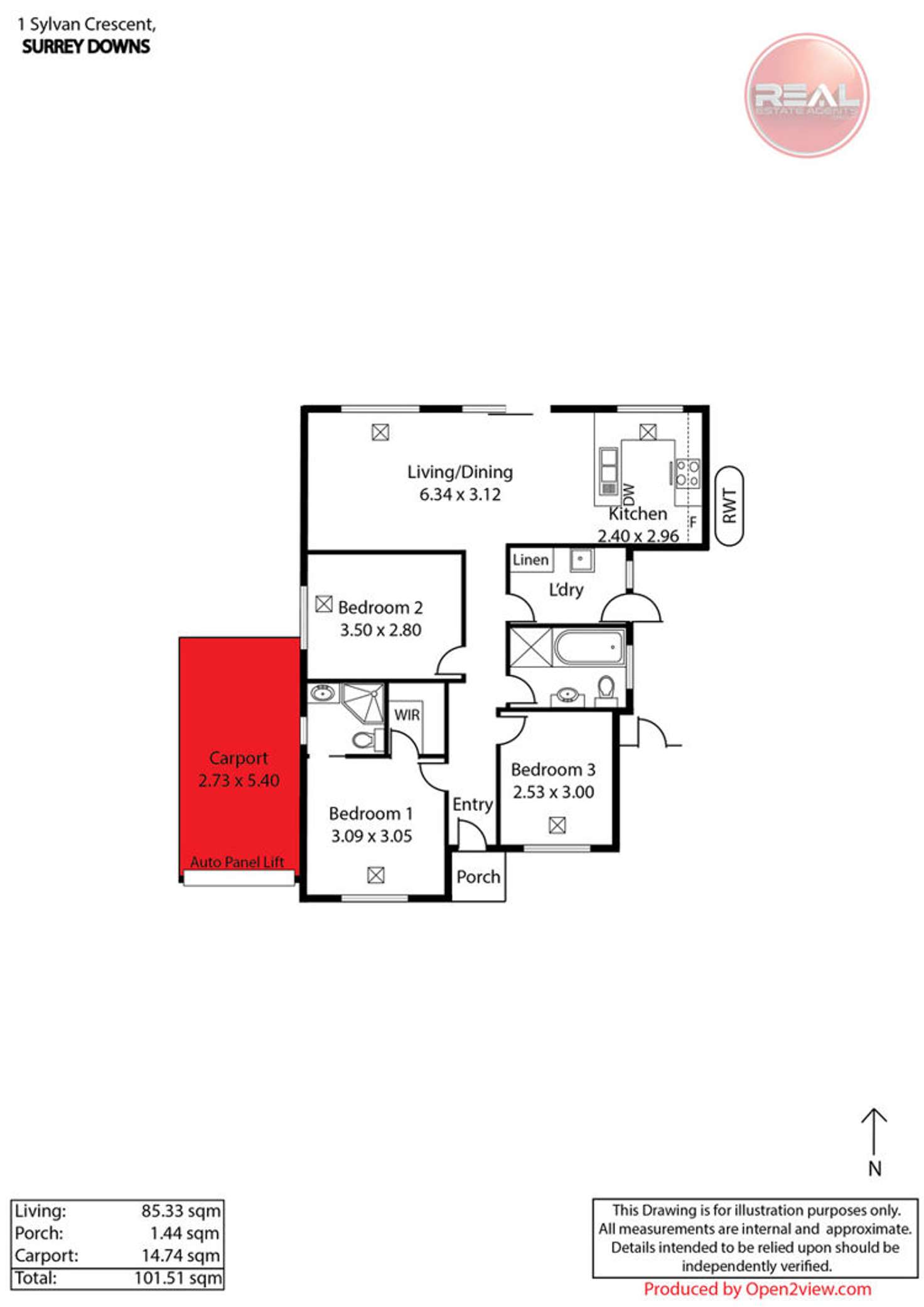 Floorplan of Homely house listing, 1a Sylvan Crescent, Surrey Downs SA 5126