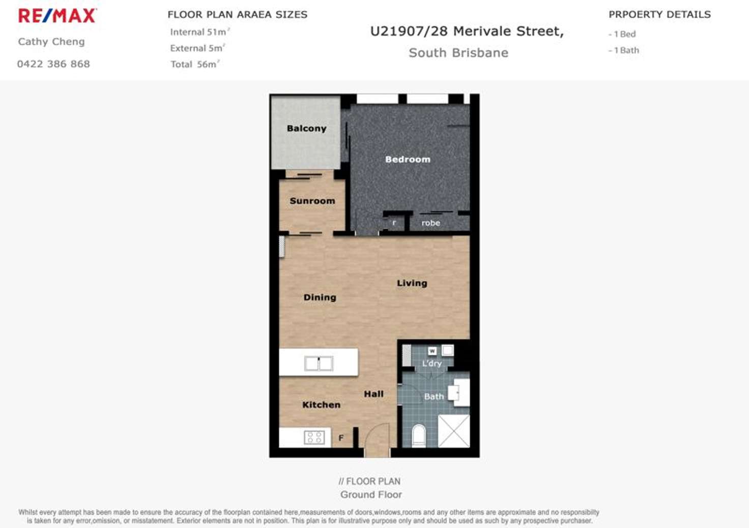 Floorplan of Homely unit listing, 21907/28 Merivale Street, South Brisbane QLD 4101