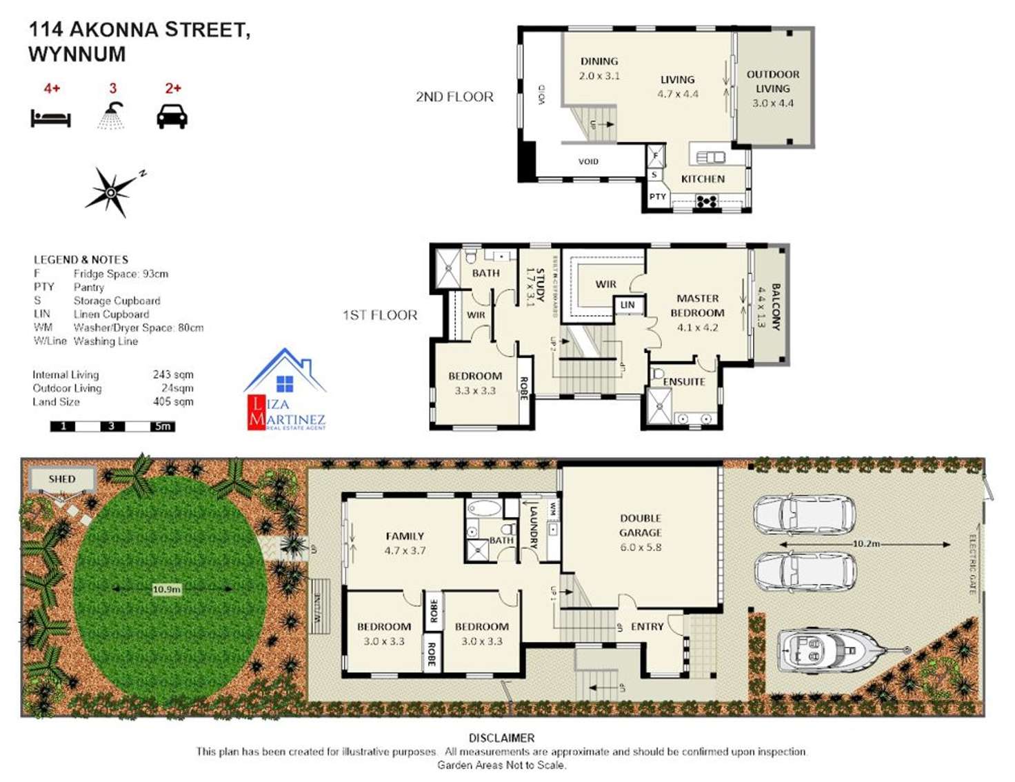 Floorplan of Homely house listing, 114 Akonna Street, Wynnum QLD 4178