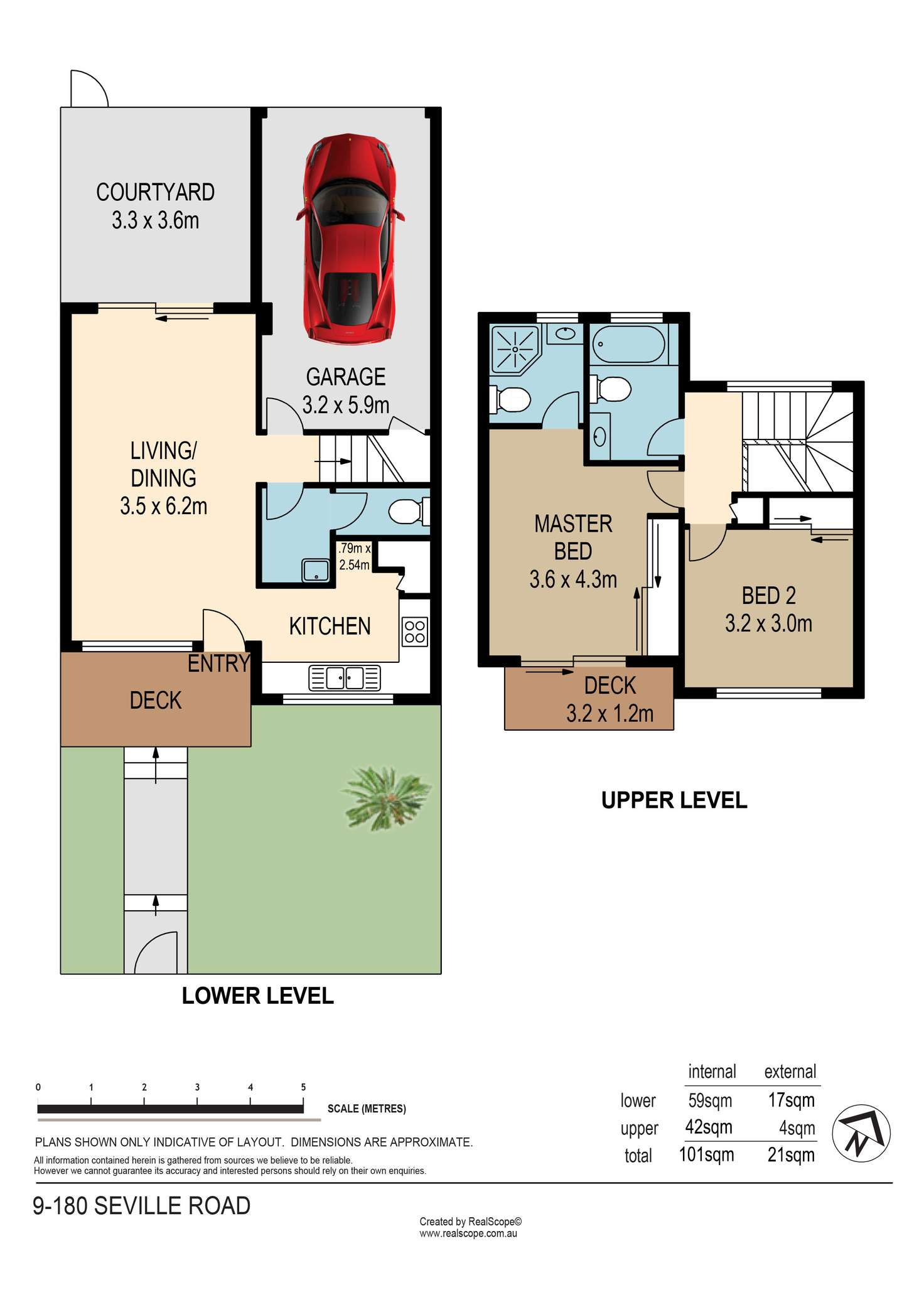 Floorplan of Homely townhouse listing, 9/180 Seville Road, Holland Park QLD 4121