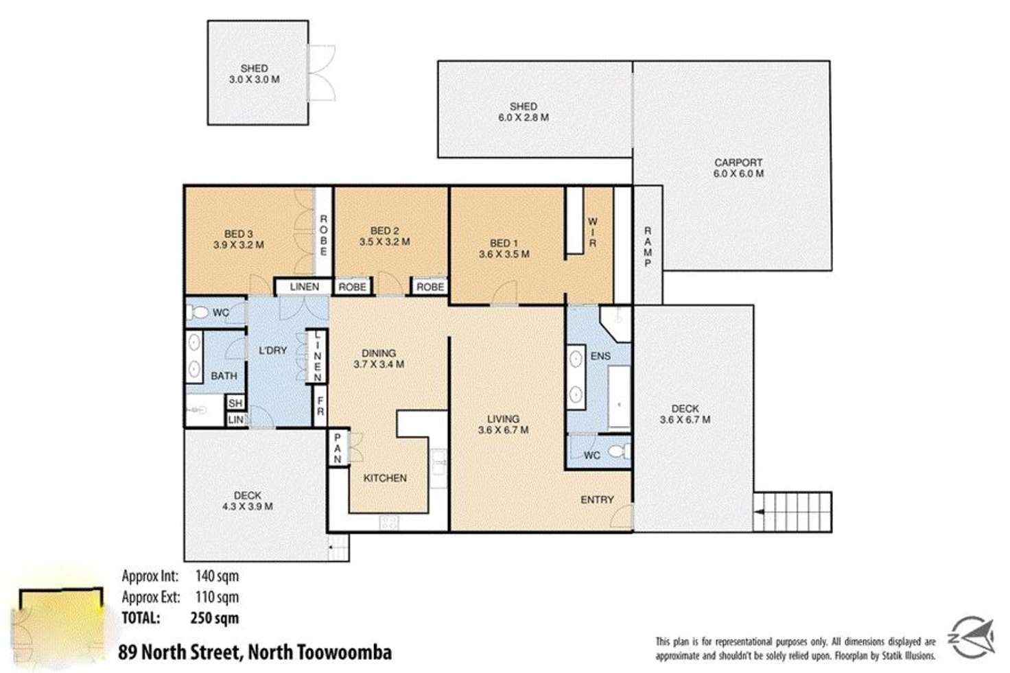 Floorplan of Homely house listing, 89 North Street, Harlaxton QLD 4350