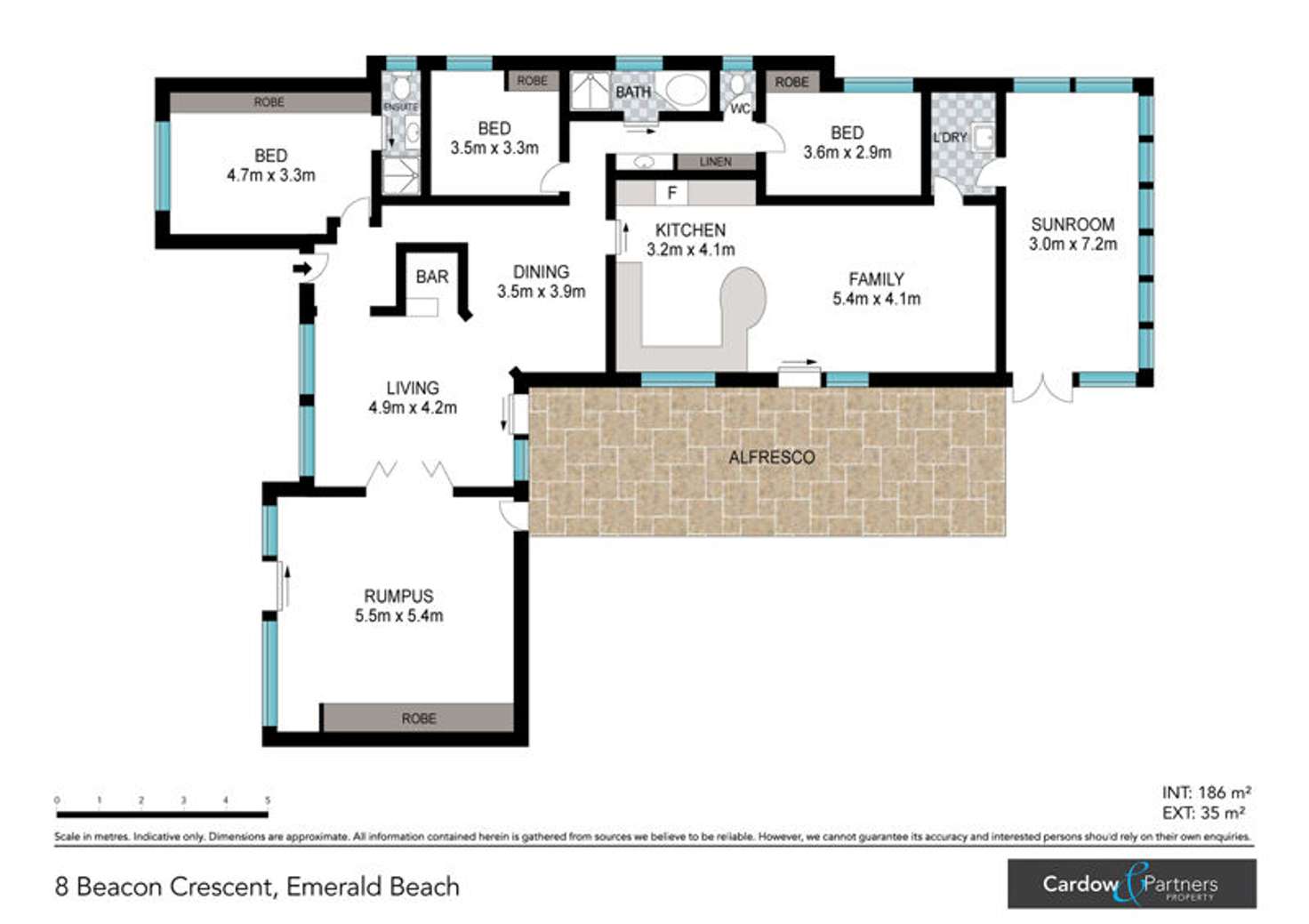 Floorplan of Homely house listing, 8 Beacon Cres, Emerald Beach NSW 2456