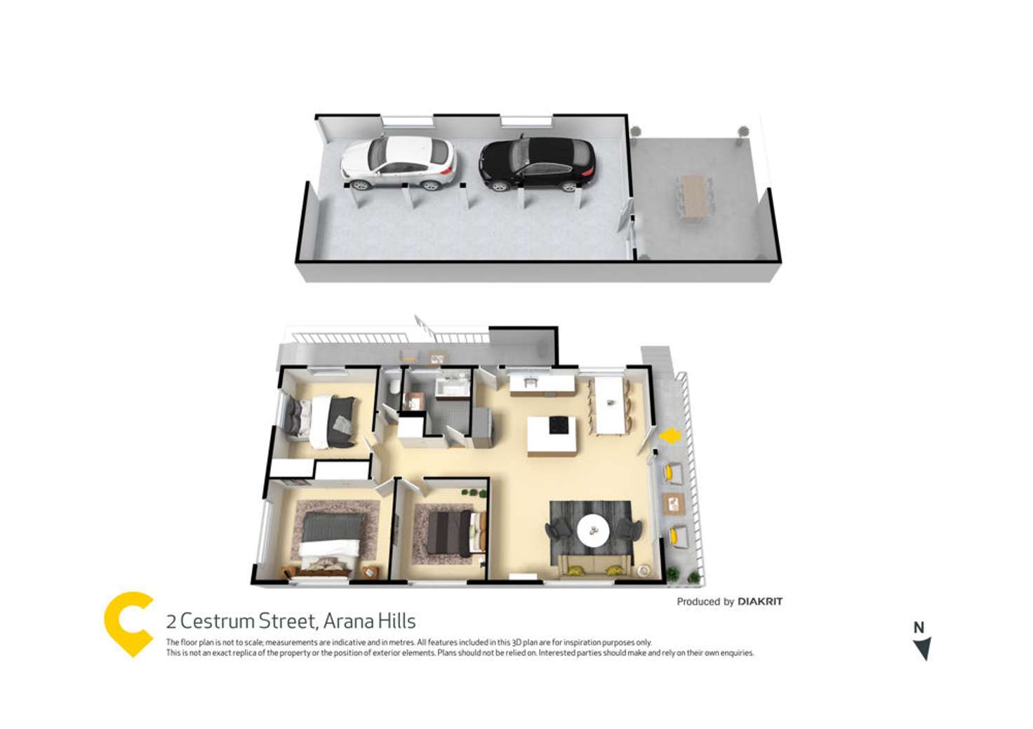 Floorplan of Homely house listing, 2 Cestrum Street, Arana Hills QLD 4054