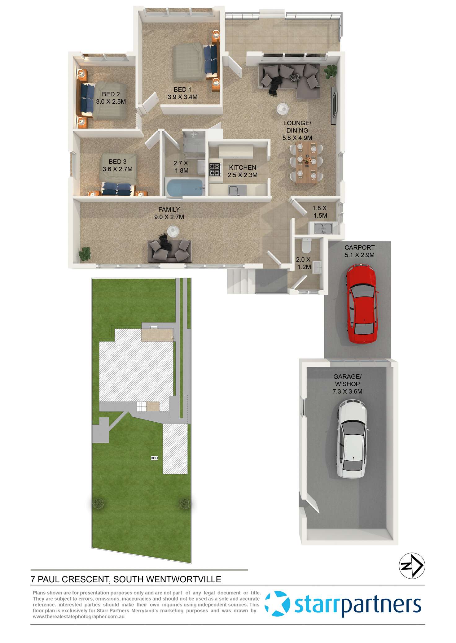 Floorplan of Homely house listing, 7 Paul Crescent, South Wentworthville NSW 2145