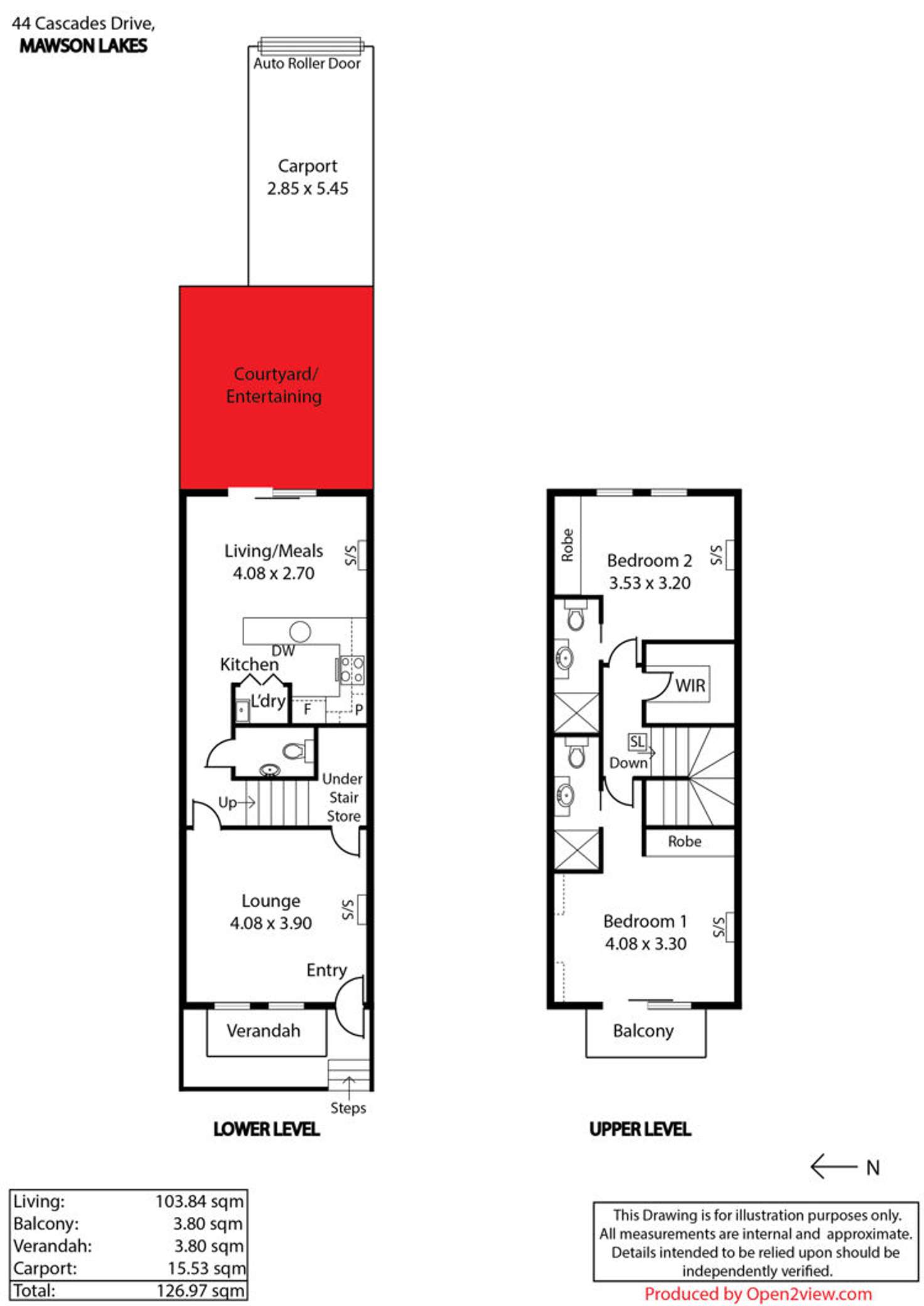 Floorplan of Homely house listing, 44 Cascades Drive, Mawson Lakes SA 5095