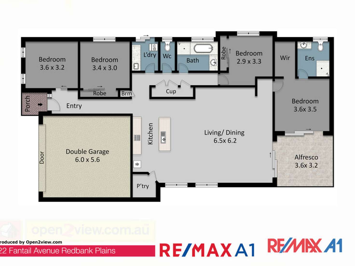 Floorplan of Homely house listing, 22 Fantail Avenue, Redbank Plains QLD 4301