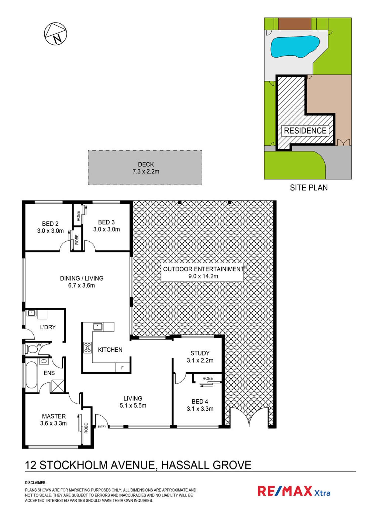 Floorplan of Homely house listing, 12 Stockholm Avenue, Hassall Grove NSW 2761