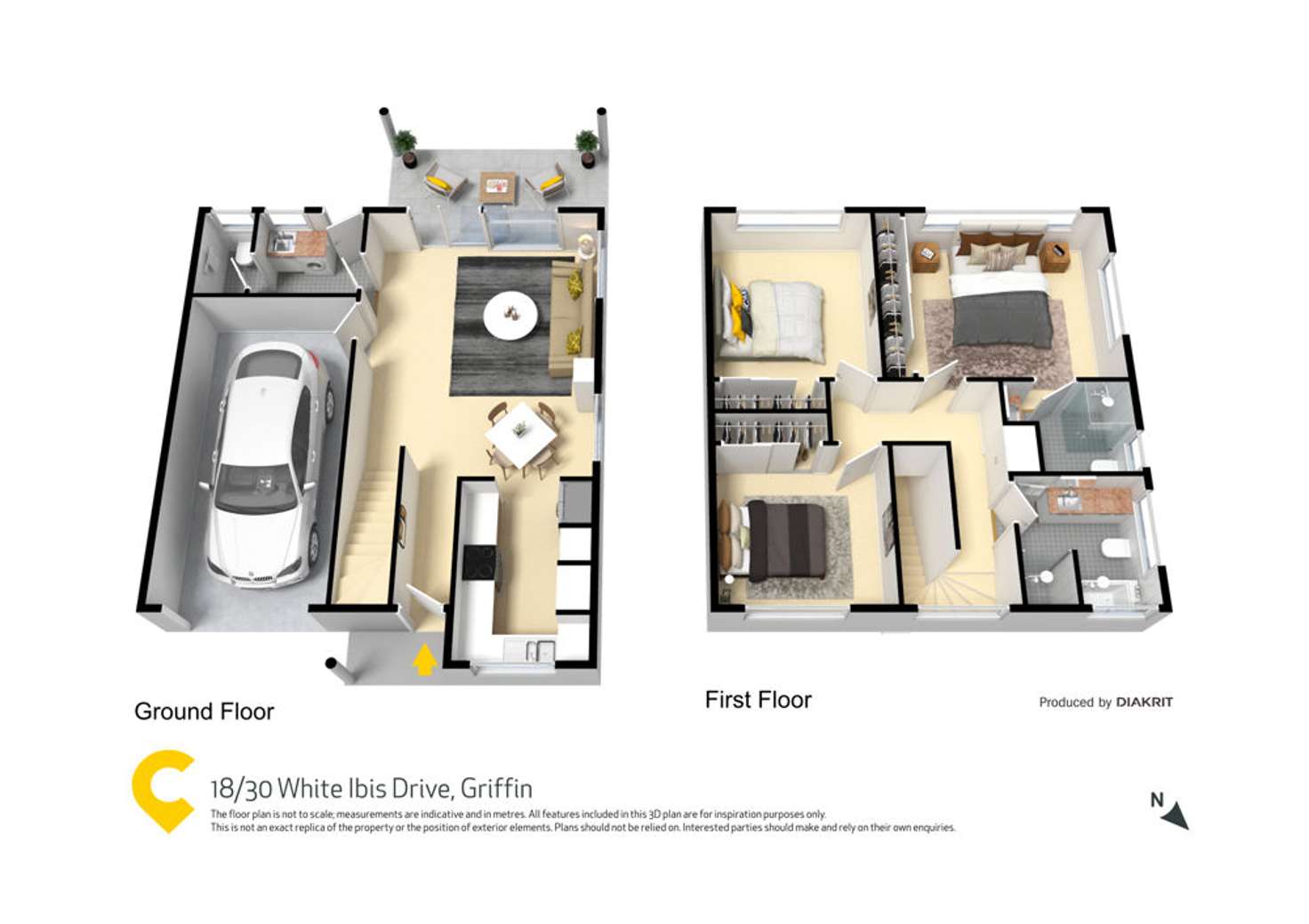 Floorplan of Homely unit listing, 18/30 White Ibis Drive, Griffin QLD 4503