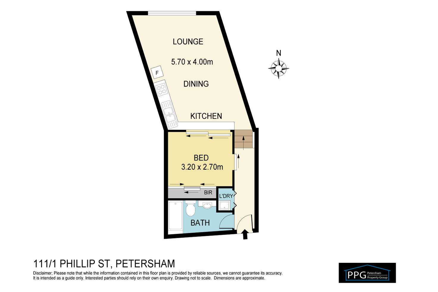 Floorplan of Homely unit listing, Unit 111/1 Phillip St, Petersham NSW 2049