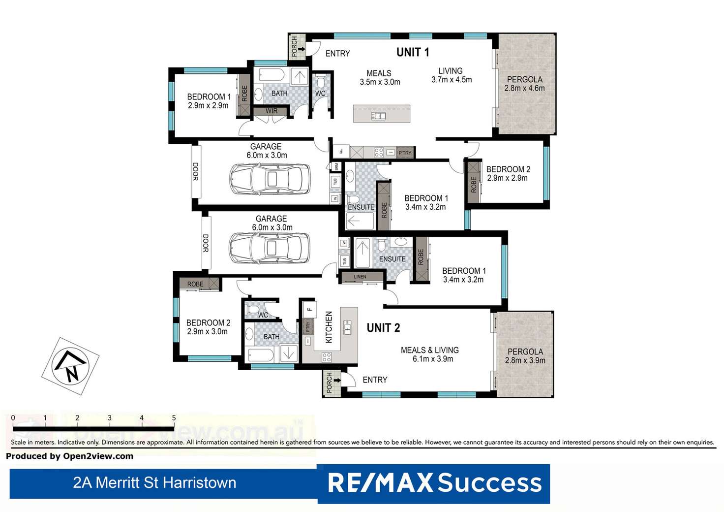 Floorplan of Homely unit listing, 2A Merritt Street, Harristown QLD 4350